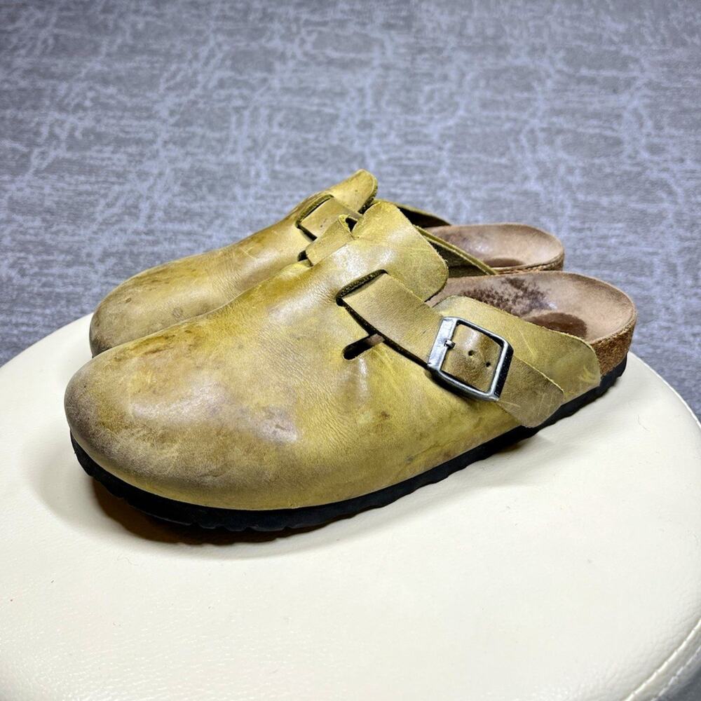 Birkenstock Boston Oiled Leather Clog Mule Womens EU 39 US 8/8.5
